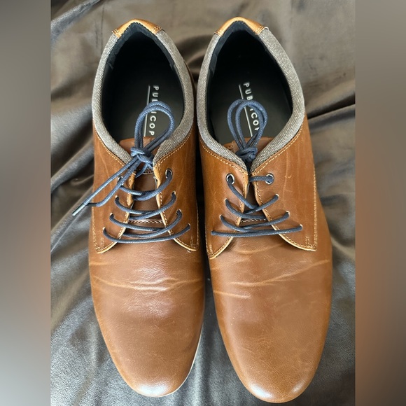 NEW Men’s Public Opinion Cognac Dress Shoes size 13 - Picture 5 of 7